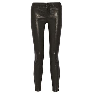J Brand Black Leather Pants Legging Jean rag bone